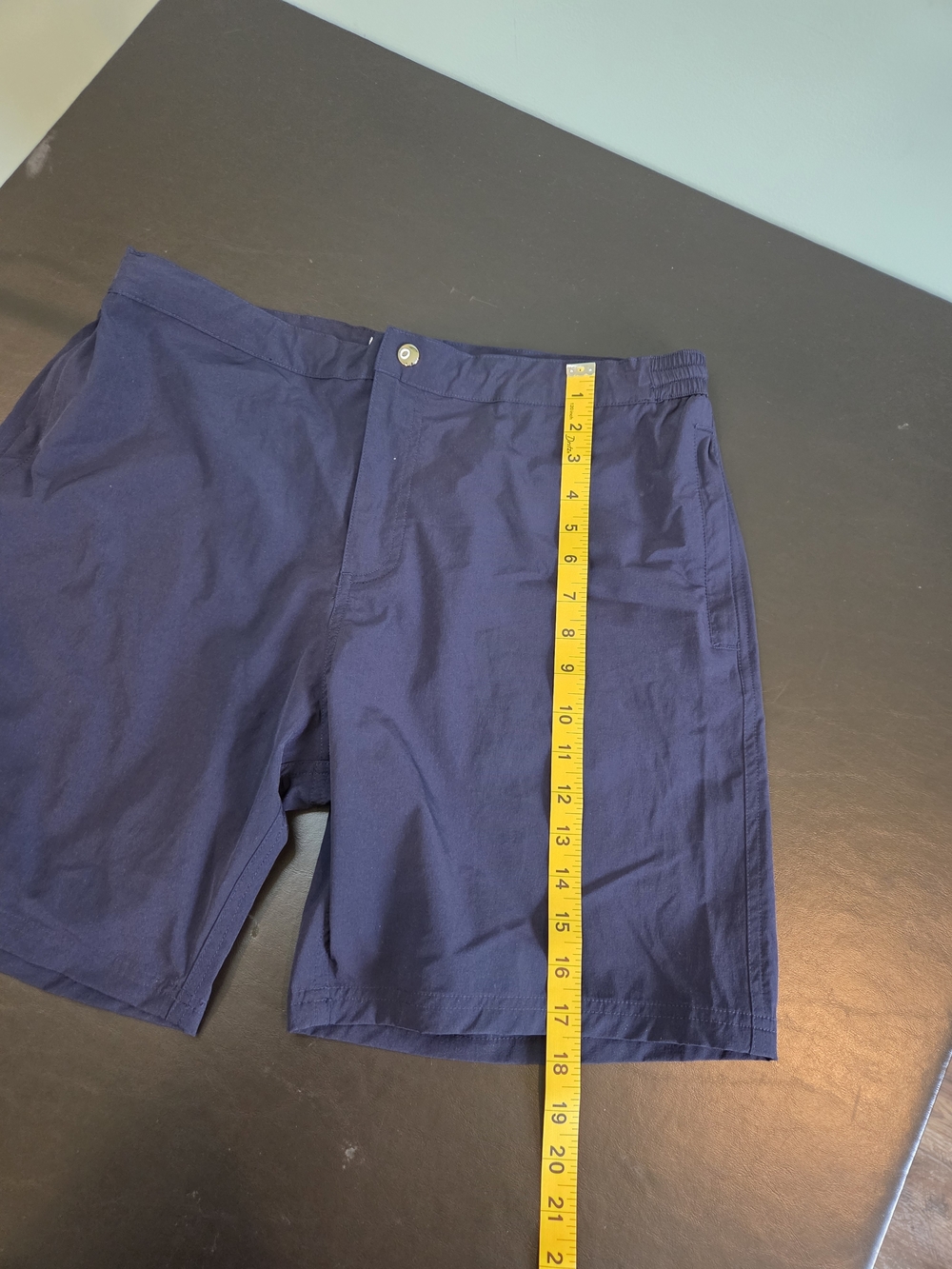 Crown & Ivy Caroline Chino Shorts Navy Size 16 Nwt 7" Inseam — image 8 of 8
